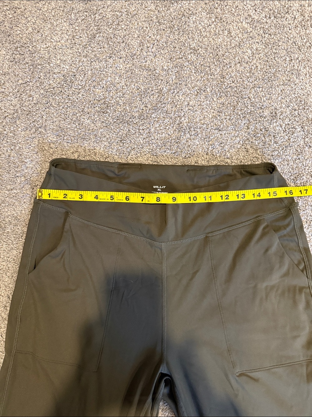Olive Green Jogger Track Pants - Picture 3 of 6